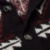 Shawl-Collar Belted Jacquard-Knit Wool, Silk and Cashmere-Blend Cardigan - CU Shawl-Collar Belted Jacquard-Knit Wool, Silk and Cashmere-Blend Cardigan - CU