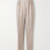 Straight-Leg Pleated Puppytooth Cashmere and Silk-Blend Suit Trousers Straight-Leg Pleated Puppytooth Cashmere and Silk-Blend Suit Trousers