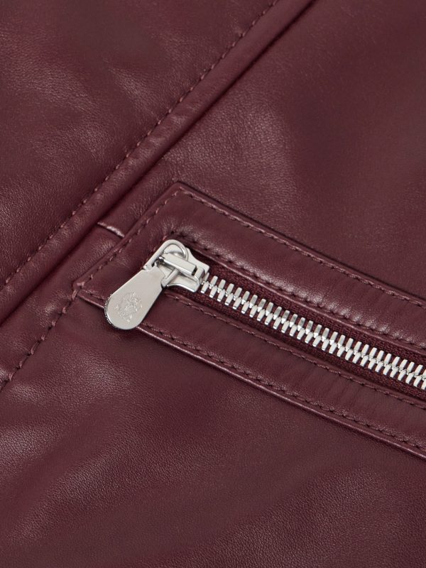 Padded Nubuck-Trimmed Leather Field Jacket - E1 Padded Nubuck-Trimmed Leather Field Jacket - E1