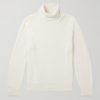 Ribbed Cashmere Rollneck Sweater