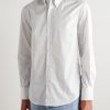 Slim-Fit Button-Down Collar Pinstriped Cotton-Poplin Shirt - FR Slim-Fit Button-Down Collar Pinstriped Cotton-Poplin Shirt - FR