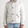 Shearling-Trimmed Shell Jacket - FR Shearling-Trimmed Shell Jacket - FR