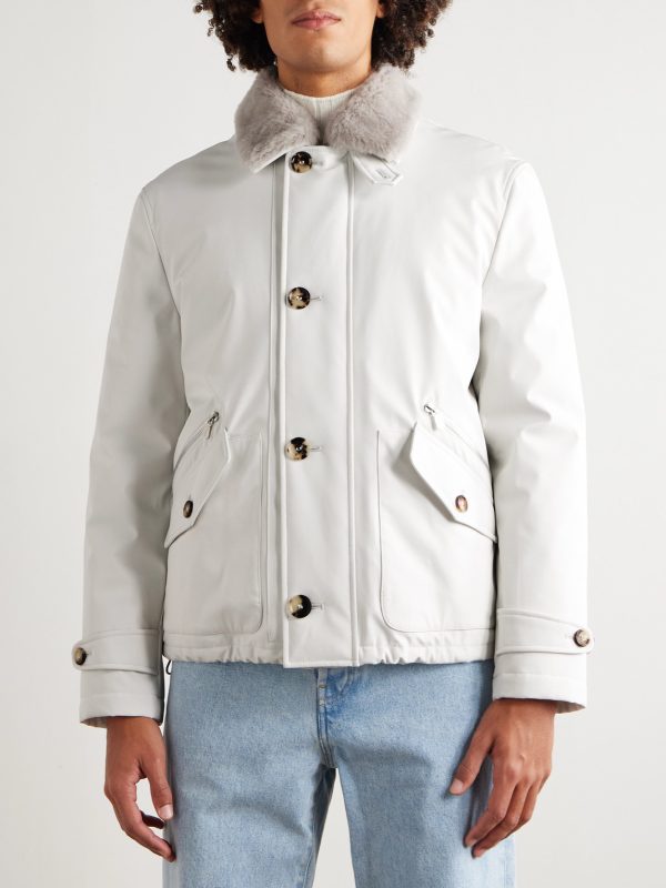 Shearling-Trimmed Shell Jacket - FR Shearling-Trimmed Shell Jacket - FR
