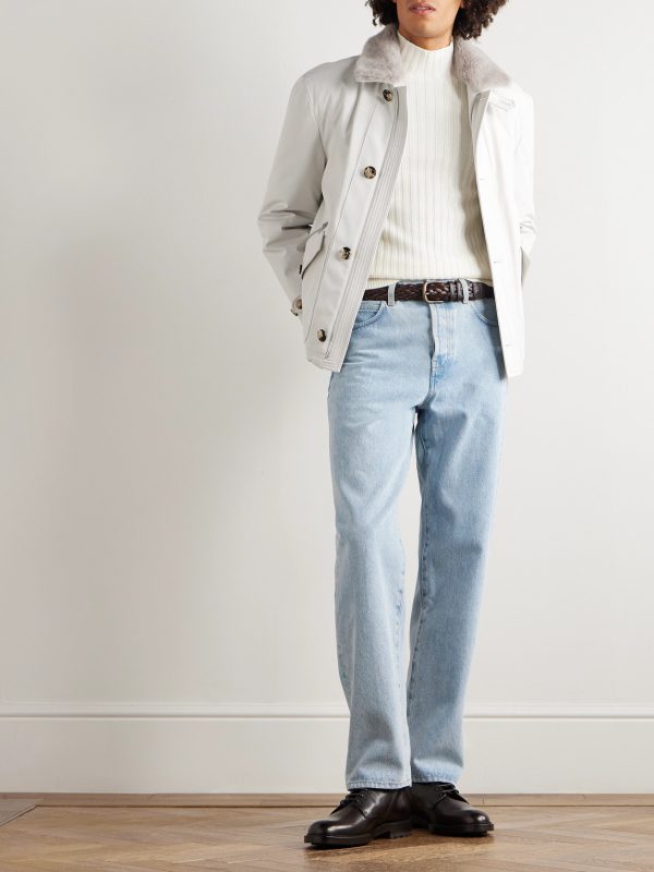 Shearling-Trimmed Shell Jacket - OU Shearling-Trimmed Shell Jacket - OU