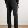 Straight-Leg Pleated Cotton-Corduroy Trousers - BK Straight-Leg Pleated Cotton-Corduroy Trousers - BK