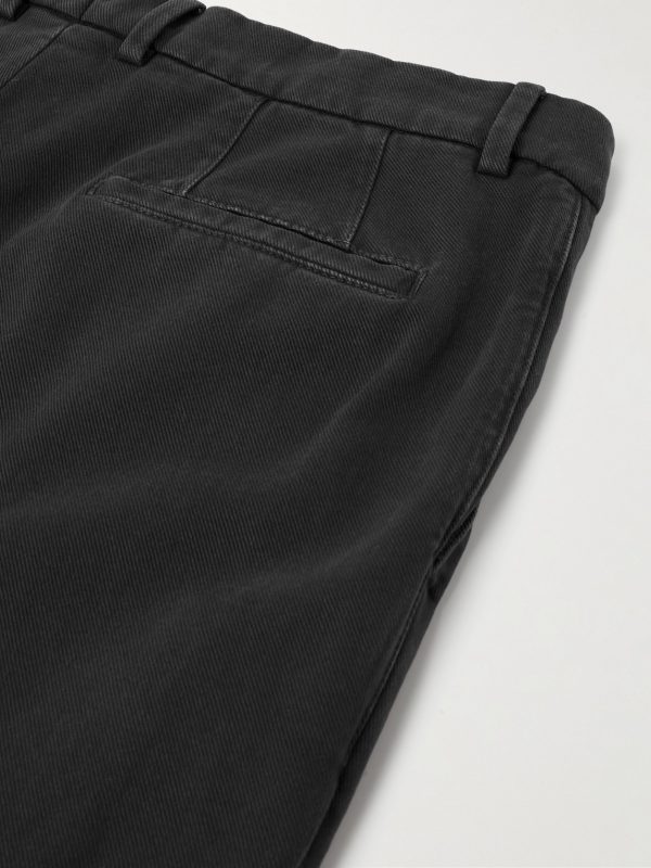 Straight-Leg Pleated Cotton-Corduroy Trousers - CU Straight-Leg Pleated Cotton-Corduroy Trousers - CU