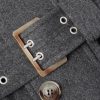 Cappotto Belted Leather-Trimmed Wool Field Jacket - E1 Cappotto Belted Leather-Trimmed Wool Field Jacket - E1