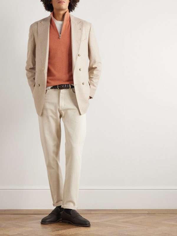 Cashmere Half-Zip Sweater - OU