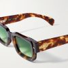 Cervantes Square-Frame Tortoiseshell Acetate Sunglasses - CU