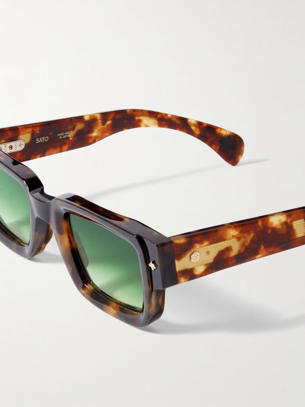 Cervantes Square-Frame Tortoiseshell Acetate Sunglasses - CU