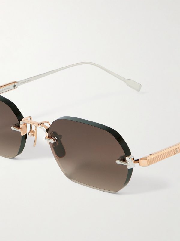 Terebellum IV Square-Frame Titanium Sunglasses - CU