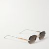 Terebellum IV Square-Frame Titanium Sunglasses - FR