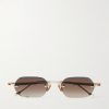 Terebellum IV Square-Frame Titanium Sunglasses