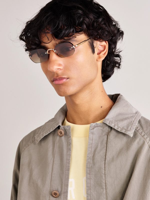 Terebellum IV Square-Frame Titanium Sunglasses - OU
