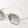 Hadar-T Square-Frame Titanium Sunglasses - CU
