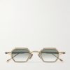 Hadar-T Square-Frame Titanium Sunglasses