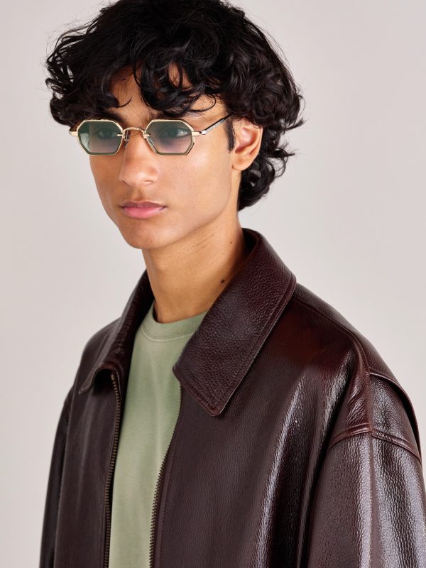 Hadar-T Square-Frame Titanium Sunglasses - OU