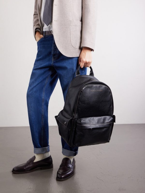 Full-Grain Leather Backpack - OU Full-Grain Leather Backpack - OU