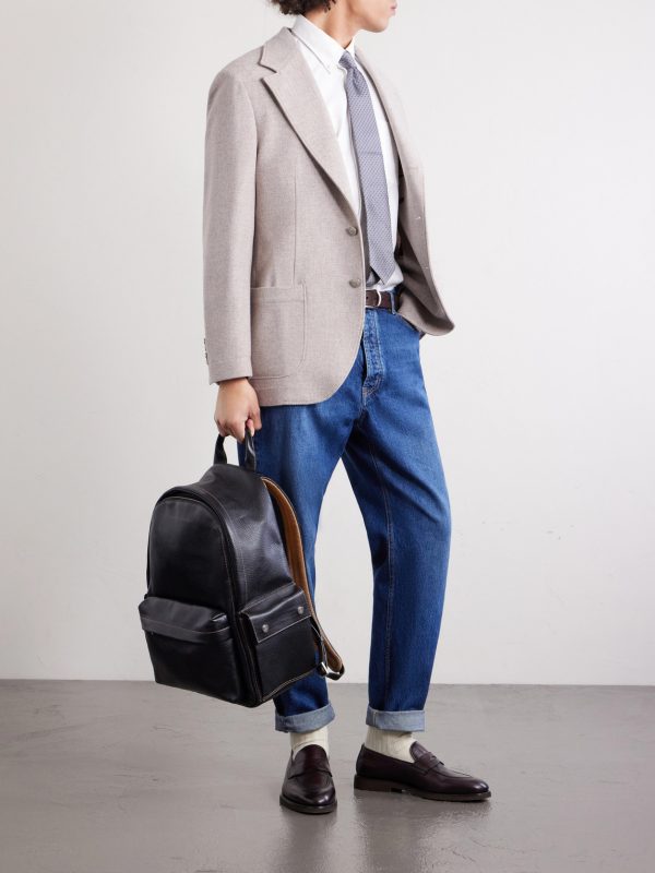 Full-Grain Leather Backpack - OU2 Full-Grain Leather Backpack - OU2