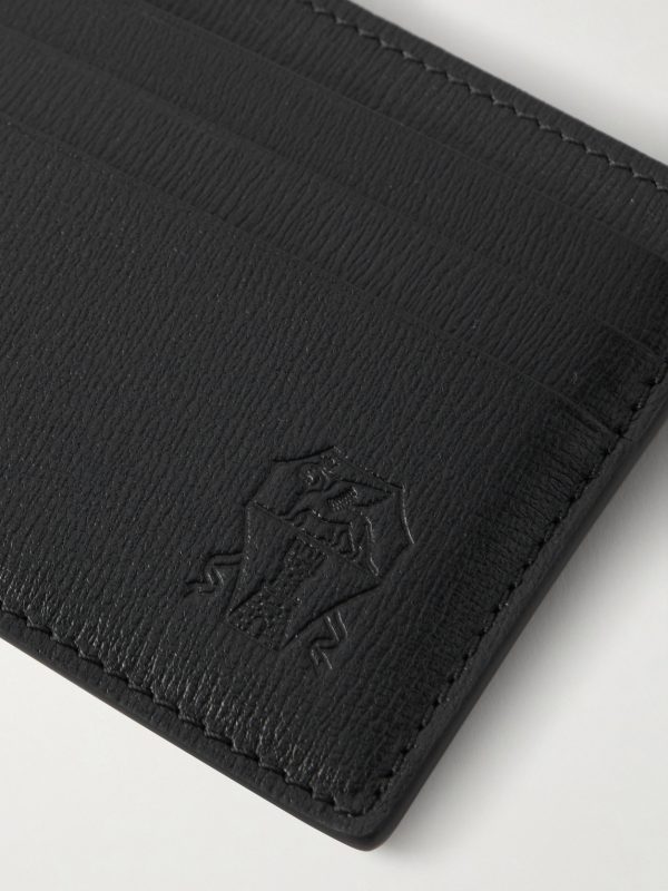 Pebble-Grain Leather Cardholder - CU