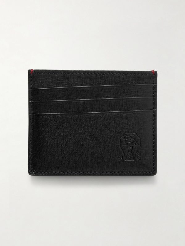 Pebble-Grain Leather Cardholder