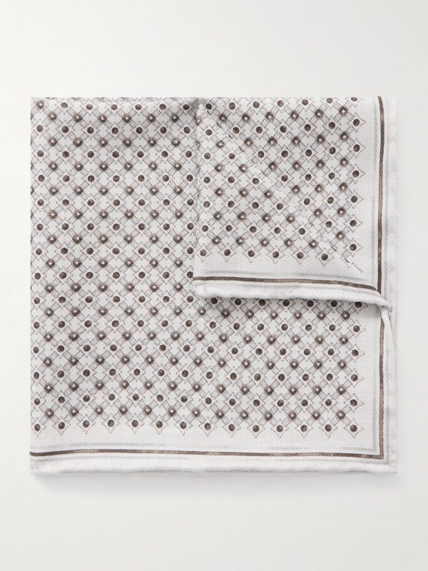 Printed Silk Pocket Square