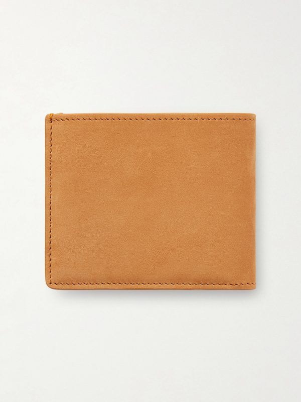 Logo-Debossed Suede Billfold Wallet - BK Logo-Debossed Suede Billfold Wallet - BK