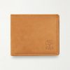 Logo-Debossed Suede Billfold Wallet Logo-Debossed Suede Billfold Wallet