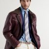 7.5cm Striped Herringbone Silk-Jacquard Tie - OU 7.5cm Striped Herringbone Silk-Jacquard Tie - OU