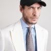 Logo-Embroidered Leather-Trimmed Cotton-Twill Baseball Cap - FR Logo-Embroidered Leather-Trimmed Cotton-Twill Baseball Cap - FR