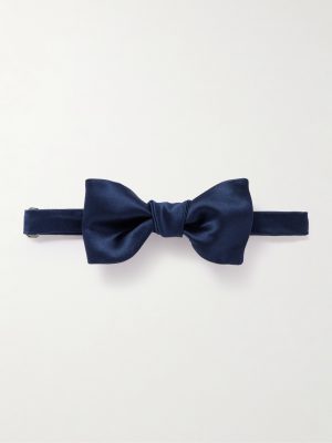 Self-Tie Duchesse Cotton and Silk-Blend Satin Bow Tie Self-Tie Duchesse Cotton and Silk-Blend Satin Bow Tie