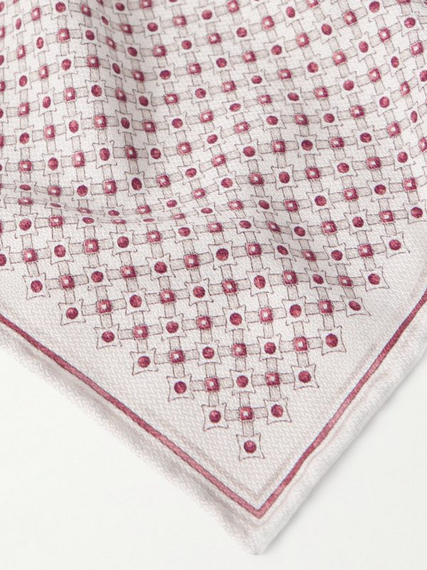 Printed Silk Pocket Square - CU Printed Silk Pocket Square - CU