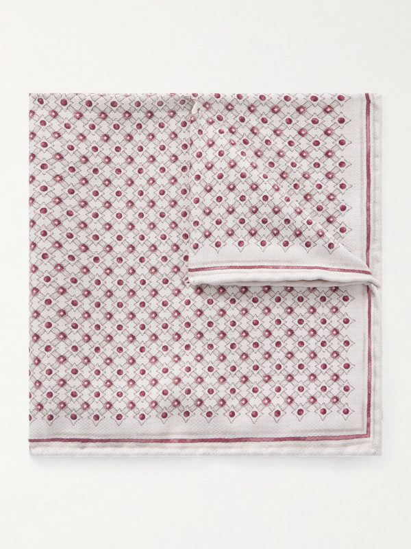 Printed Silk Pocket Square Printed Silk Pocket Square