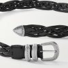 3cm Woven Leather Belt - E1