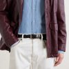 3cm Woven Leather Belt - OU