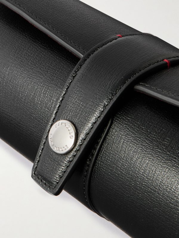 Textured-Leather Watch Roll - CU Textured-Leather Watch Roll - CU