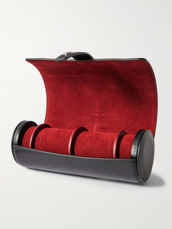 Textured-Leather Watch Roll - E1 Textured-Leather Watch Roll - E1