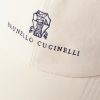 Logo-Embroidered Leather-Trimmed Cotton-Twill Baseball Cap - CU Logo-Embroidered Leather-Trimmed Cotton-Twill Baseball Cap - CU