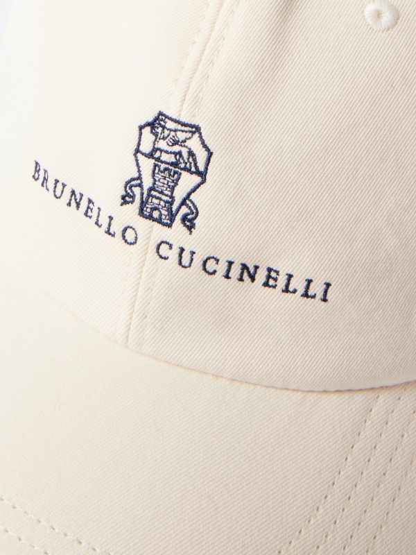 Logo-Embroidered Leather-Trimmed Cotton-Twill Baseball Cap - CU Logo-Embroidered Leather-Trimmed Cotton-Twill Baseball Cap - CU