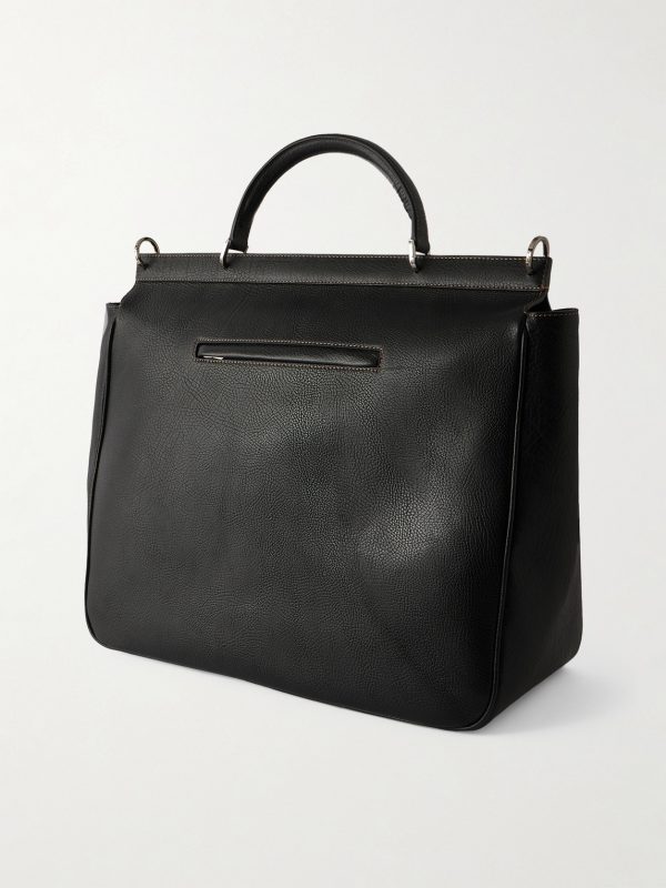 Full-Grain Leather Weekend Bag - BK Full-Grain Leather Weekend Bag - BK