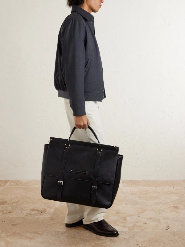 Full-Grain Leather Weekend Bag - OU Full-Grain Leather Weekend Bag - OU