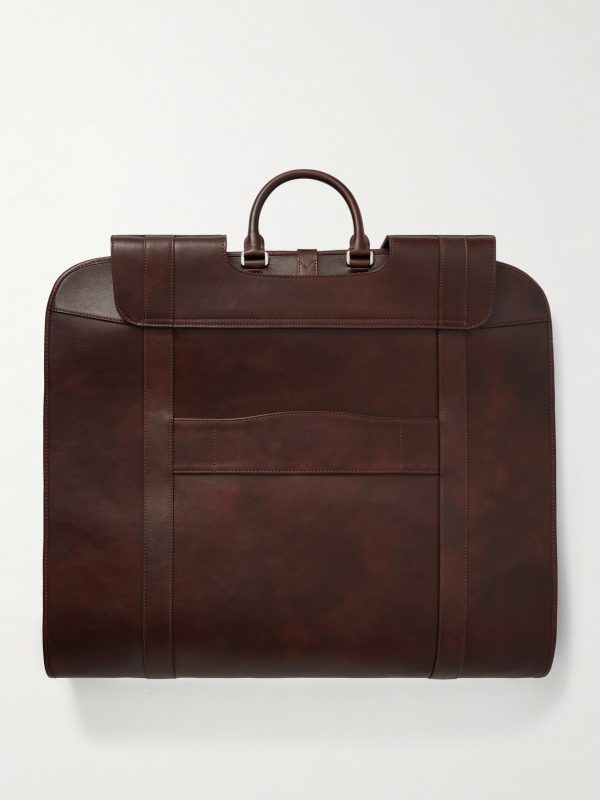 Leather Suit Carrier - BK
