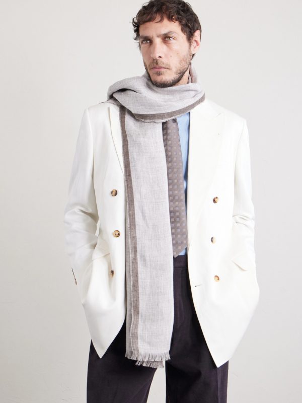 Fringed Linen Scarf - OU