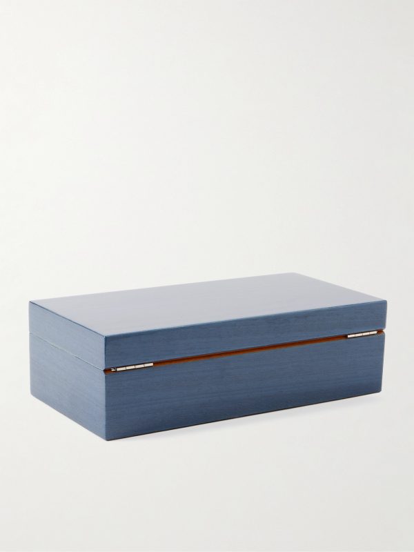 Heritage Lacquered Cedar 4-Piece Watch Box - BK Heritage Lacquered Cedar 4-Piece Watch Box - BK