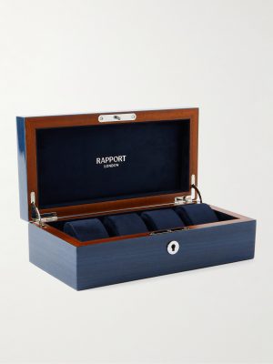 Heritage Lacquered Cedar 4-Piece Watch Box Heritage Lacquered Cedar 4-Piece Watch Box