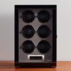 Formula Six Lacquered Cedar and Glass Six-Piece Watch Winder