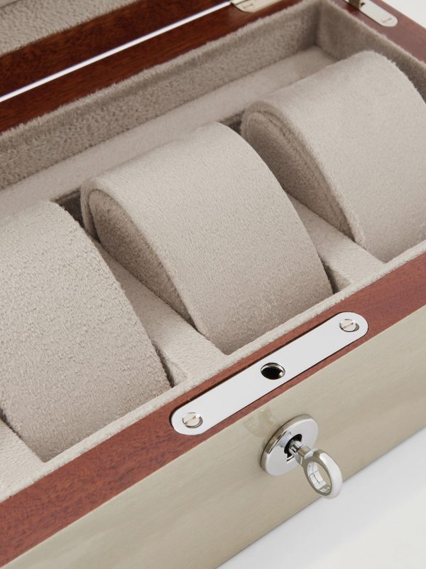 Heritage Lacquered Cedar Four-Piece Watch Box - CU