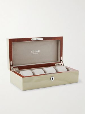 Heritage Lacquered Cedar Four-Piece Watch Box