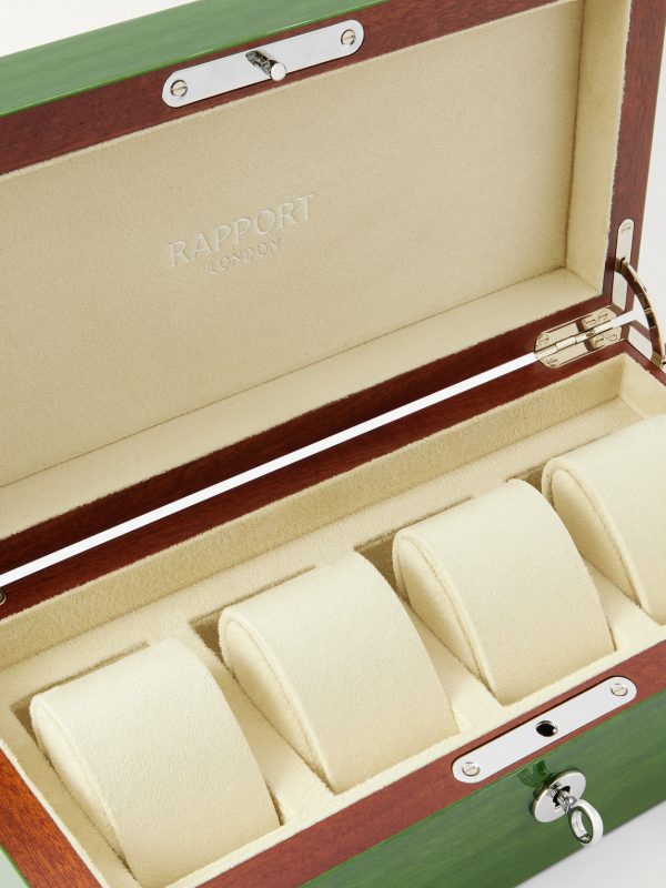Heritage Lacquered Cedar Four-Piece Watch Box - CU Heritage Lacquered Cedar Four-Piece Watch Box - CU