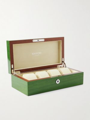 Heritage Lacquered Cedar Four-Piece Watch Box Heritage Lacquered Cedar Four-Piece Watch Box